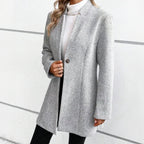 Abigail - Women's Textured Jacquard Longline Coat