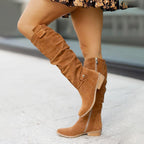 Alaina - Women's Slouchy Suede Knee-High Boots