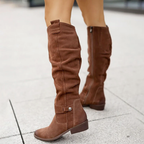 Alaina - Women's Slouchy Suede Knee-High Boots