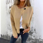 Aoife - Women's Round Neck Cropped Lightweight Jacket