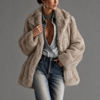 Bella  - Women's Faux Fur Long Coat