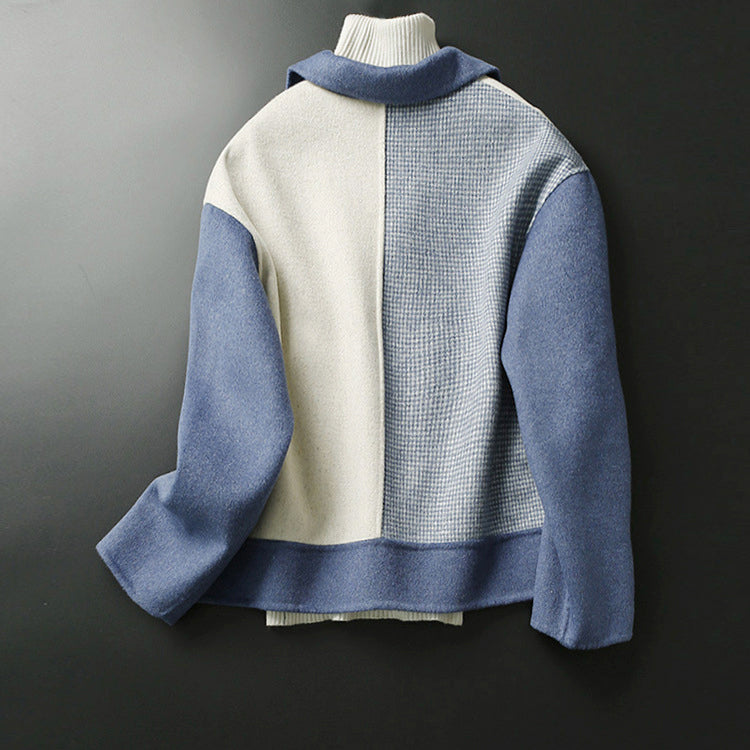 Brianna - Women's Colorblock Woolen Jacket