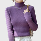 Callie - Women's Luxe Loom Ribbed Mock-Neck Sweater
