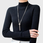 Callie - Women's Luxe Loom Ribbed Mock-Neck Sweater
