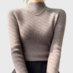 Callie - Women's Luxe Loom Ribbed Mock-Neck Sweater