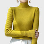 Callie - Women's Luxe Loom Ribbed Mock-Neck Sweater