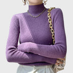 Callie - Women's Luxe Loom Ribbed Mock-Neck Sweater