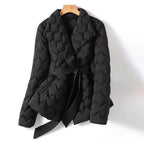 Clara - Women's Quilted Belted Down Jacket