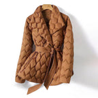 Clara - Women's Quilted Belted Down Jacket