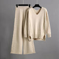 Dahlia - Women's Cozy Braid Knit Two-Piece Set