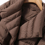 Eliana - Women's Belted Shawl-Collar Down Jacket