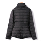 Eliana - Women's Belted Shawl-Collar Down Jacket