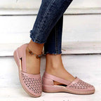 Emerald - Women’s Perforated Cutout Comfort Flats