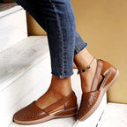 Emerald - Women’s Perforated Cutout Comfort Flats