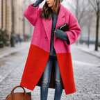 Fiona - Women's Oversized Wide-Lapel Woolen Coat