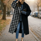 Fiona - Women's Oversized Wide-Lapel Woolen Coat