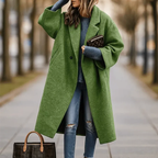 Fiona - Women's Oversized Wide-Lapel Woolen Coat