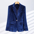 Gracie - Women's Chic Corduroy Single-Button Blazer