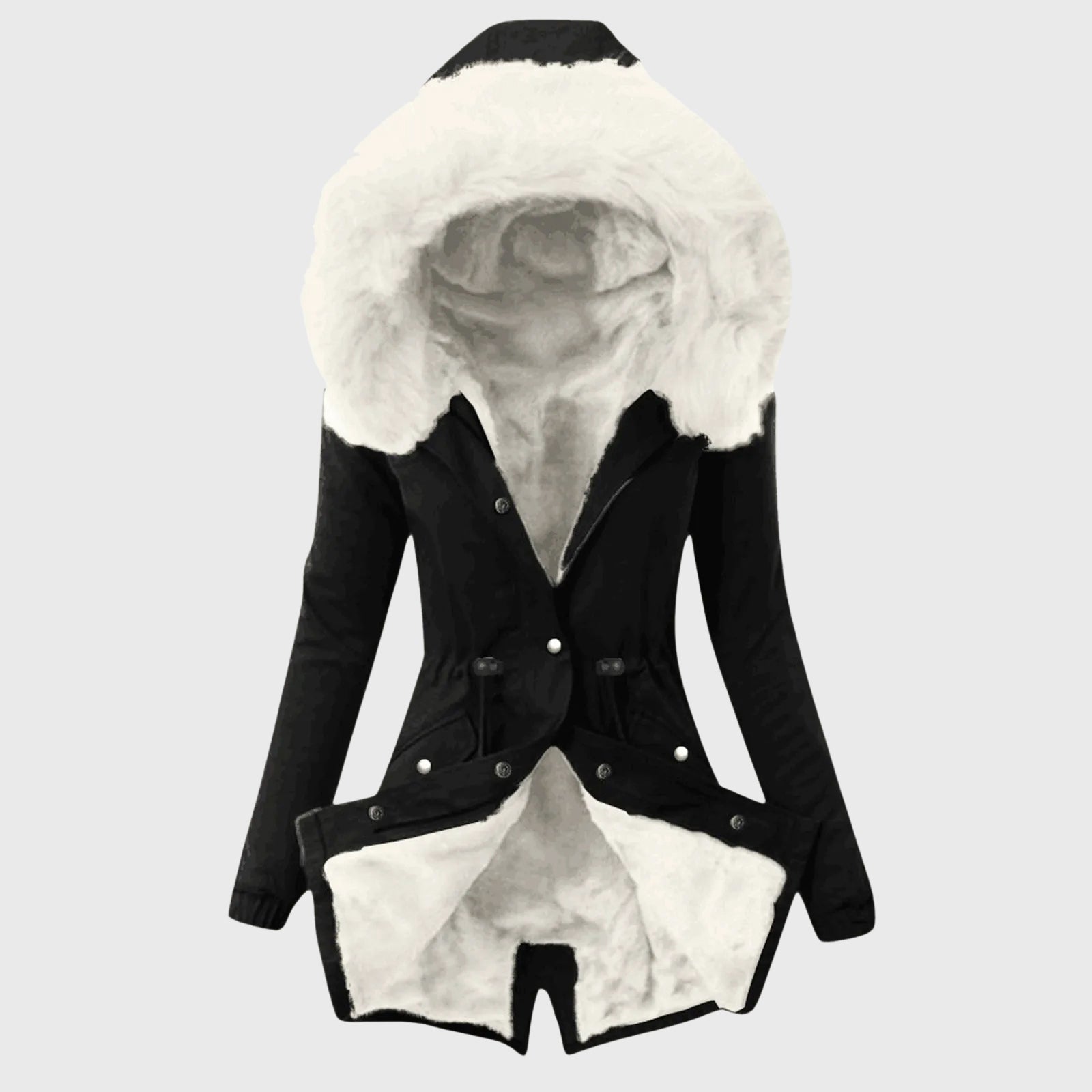 Hazel - Women's Faux Fur-Lined Hooded Parka