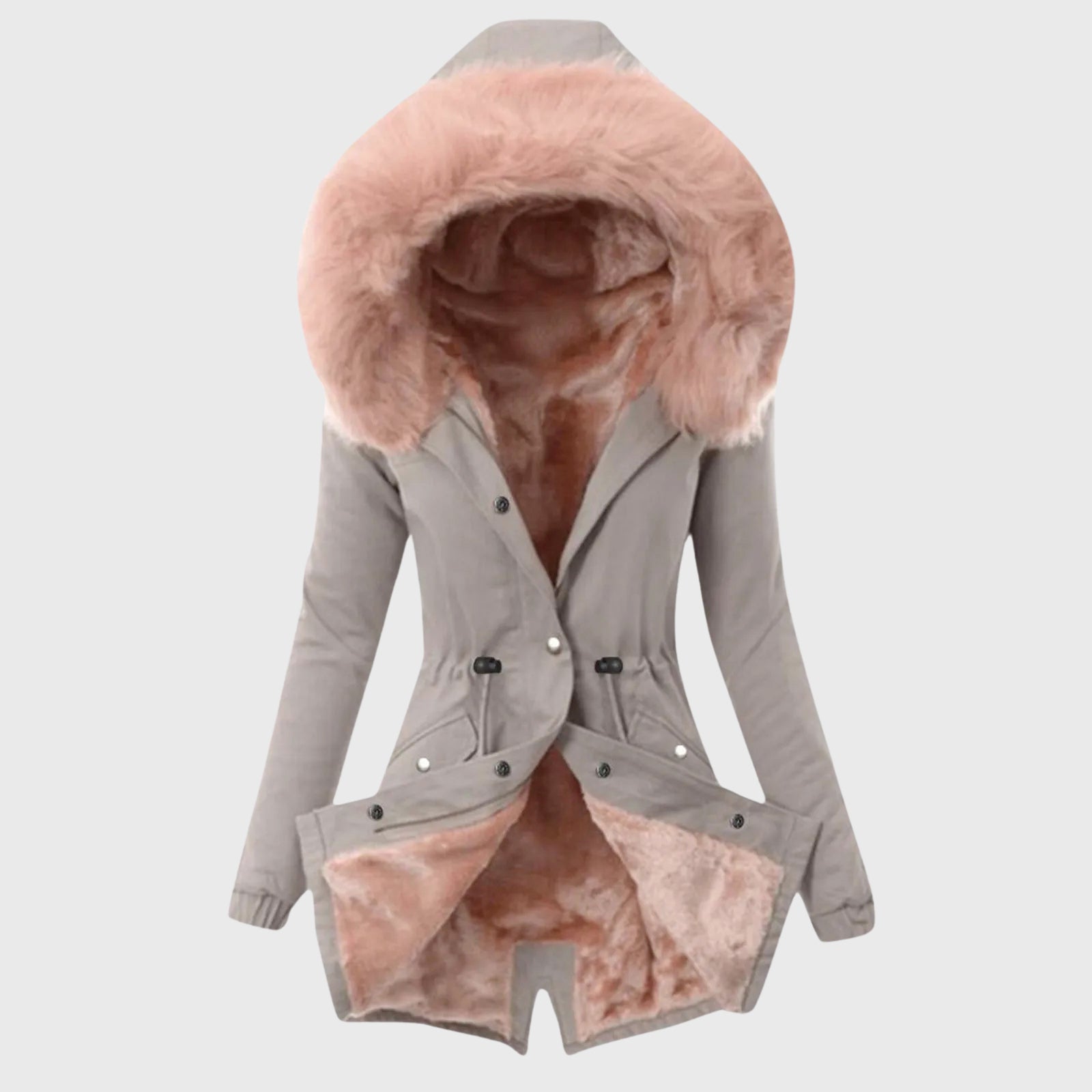 Hazel - Women's Faux Fur-Lined Hooded Parka