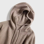 Iris - Women's Ribbed Cashmere Hooded Sweater