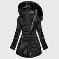 Isabella - Women's Fleece-Lined Hooded Long Puffer Coat