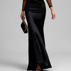 Jessica - Women's Halter Neck Satin Formal Evening Dress