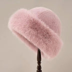 Leah - Women's Plush Faux Fur Bucket Hat