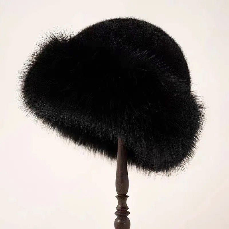 Leah - Women's Plush Faux Fur Bucket Hat