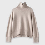 Leilani - Women's High-Neck Cashmere Pullover Sweater
