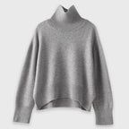 Leilani - Women's High-Neck Cashmere Pullover Sweater