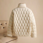 Lily - Women's Stand-Collar Drawstring-Pocket Down Jacket