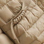Lily - Women's Stand-Collar Drawstring-Pocket Down Jacket