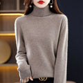 Lhoraine - Women’s Wool Ribbed Turtleneck Sweater 2