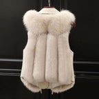 Madison - Women's Lapel-Collar Faux Fur Vest