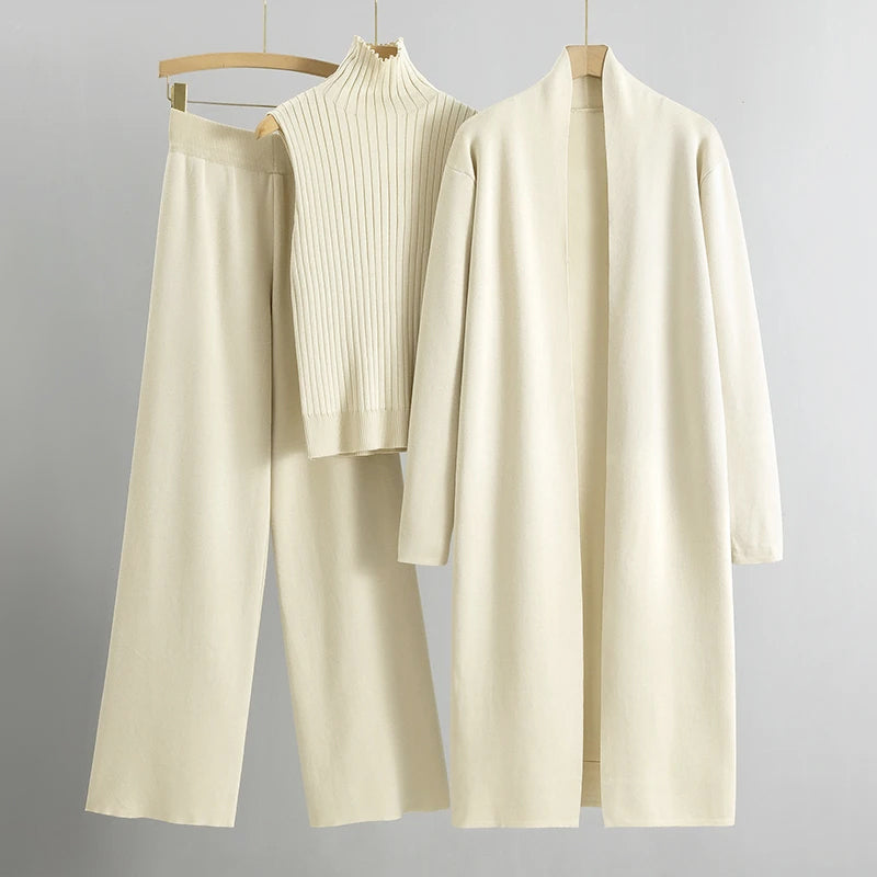 Madison - Women's Mock-Neck Knit 3-Piece Set