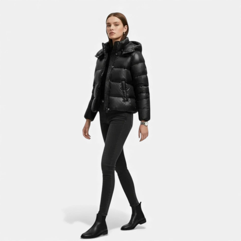 Nora - Women's Quilted Puffer Jacket with Hood