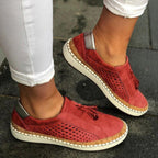 Pearl - Women’s Perforated Slip-On Platform Sneakers