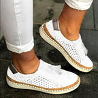 Pearl - Women’s Perforated Slip-On Platform Sneakers