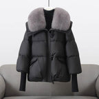 Penelope - Women's Ribbed-Cuff Puffer Jacket
