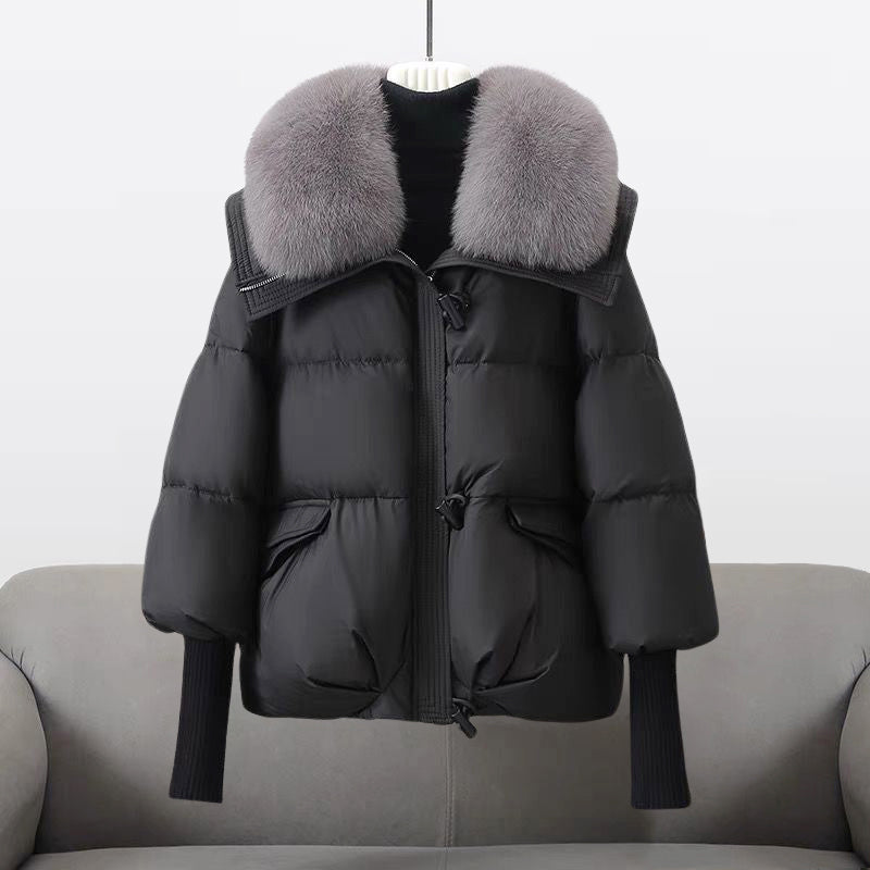 Penelope - Women's Ribbed-Cuff Puffer Jacket