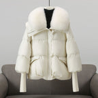Penelope - Women's Ribbed-Cuff Puffer Jacket