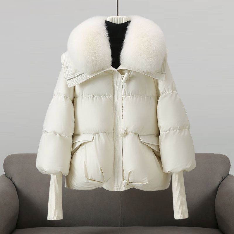 Penelope - Women's Ribbed-Cuff Puffer Jacket