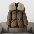 Penelope - Women's Ribbed-Cuff Puffer Jacket
