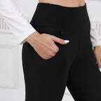 Quinn - Women's High-Waisted Fleece-Lined Thermal Leggings