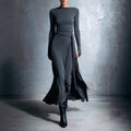 Ruth - Women's Ruched Long Sleeve Maxi Dress
