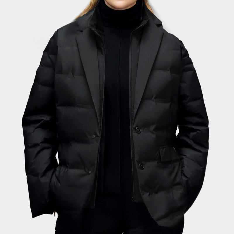 Samantha - Women's Down Blazer Puffer Jacket