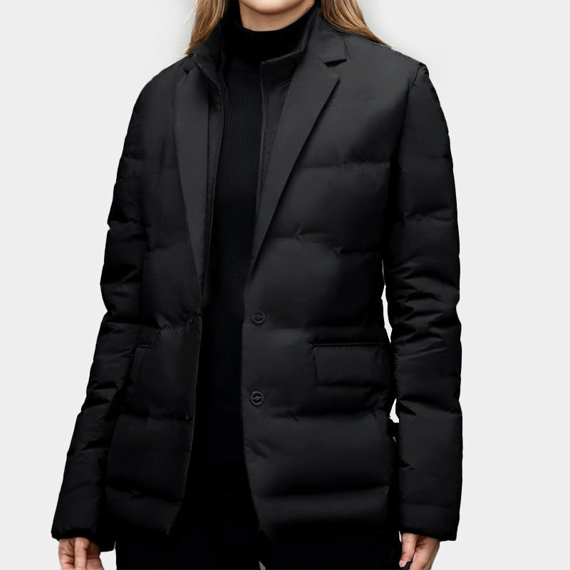 Samantha - Women's Down Blazer Puffer Jacket