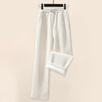 Saylor - Women's Comfy Layered Crop Sweater & Ribbed Pants Set
