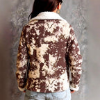 Sierra – Women's Sherpa-Lined Tie-Dye Zip-Up Jacket